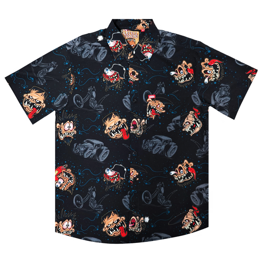 Monster Built Short Sleeve Button Down