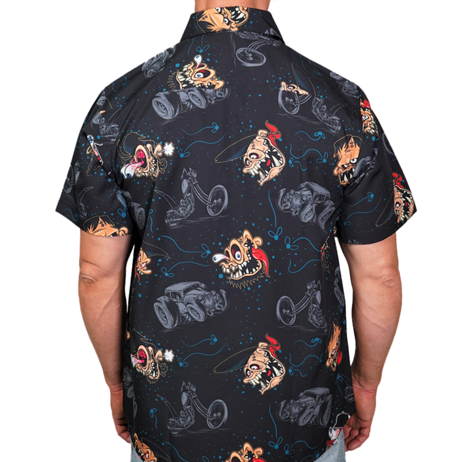 Monster Built Short Sleeve Button Down