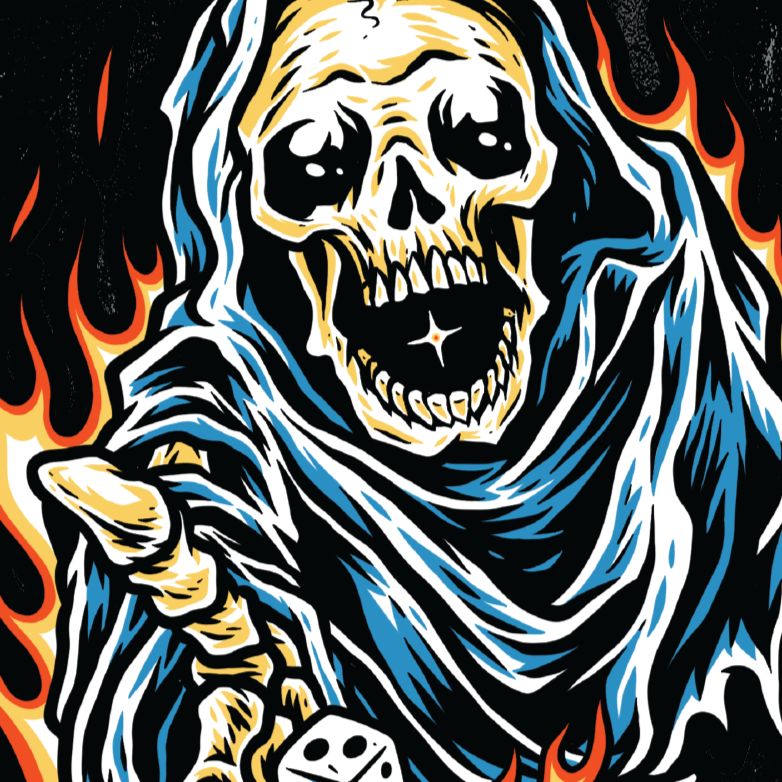 Down n Out Dice Reaper Banner