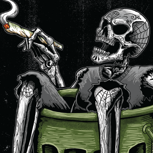 Lethal Threat Tattooed Skull and Trashed Banner