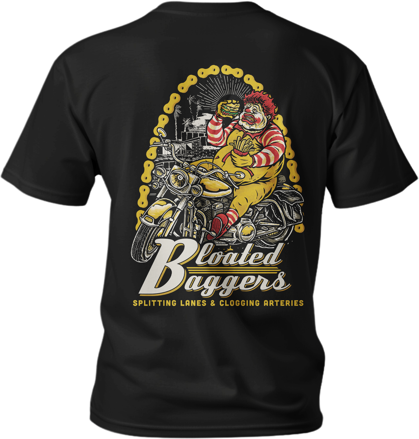 Bloated Baggers Black Tee