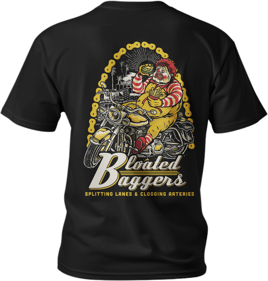 Bloated Baggers Black Tee
