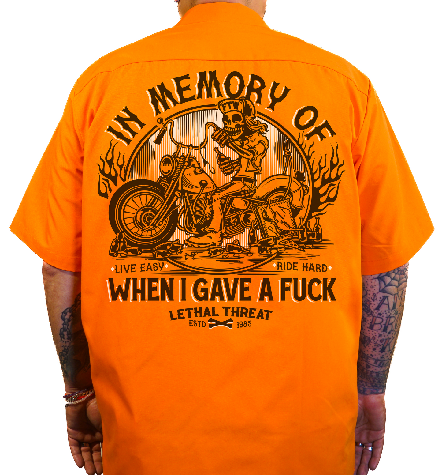 In Memory Printed Work Shirt / Shop Shirt