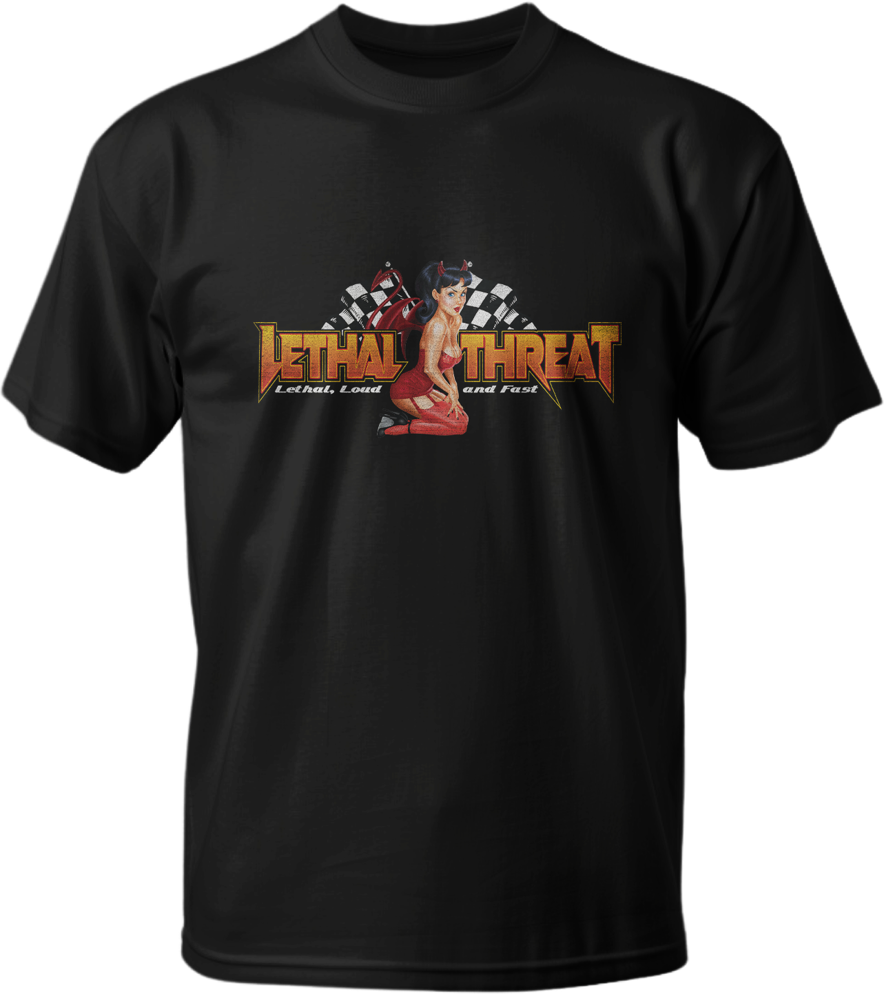 The Hellfire Garage Pin Up Girl Black Tee