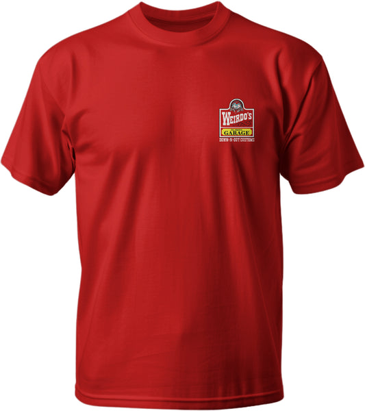 Weirdo's Garage Monster Red T-Shirt