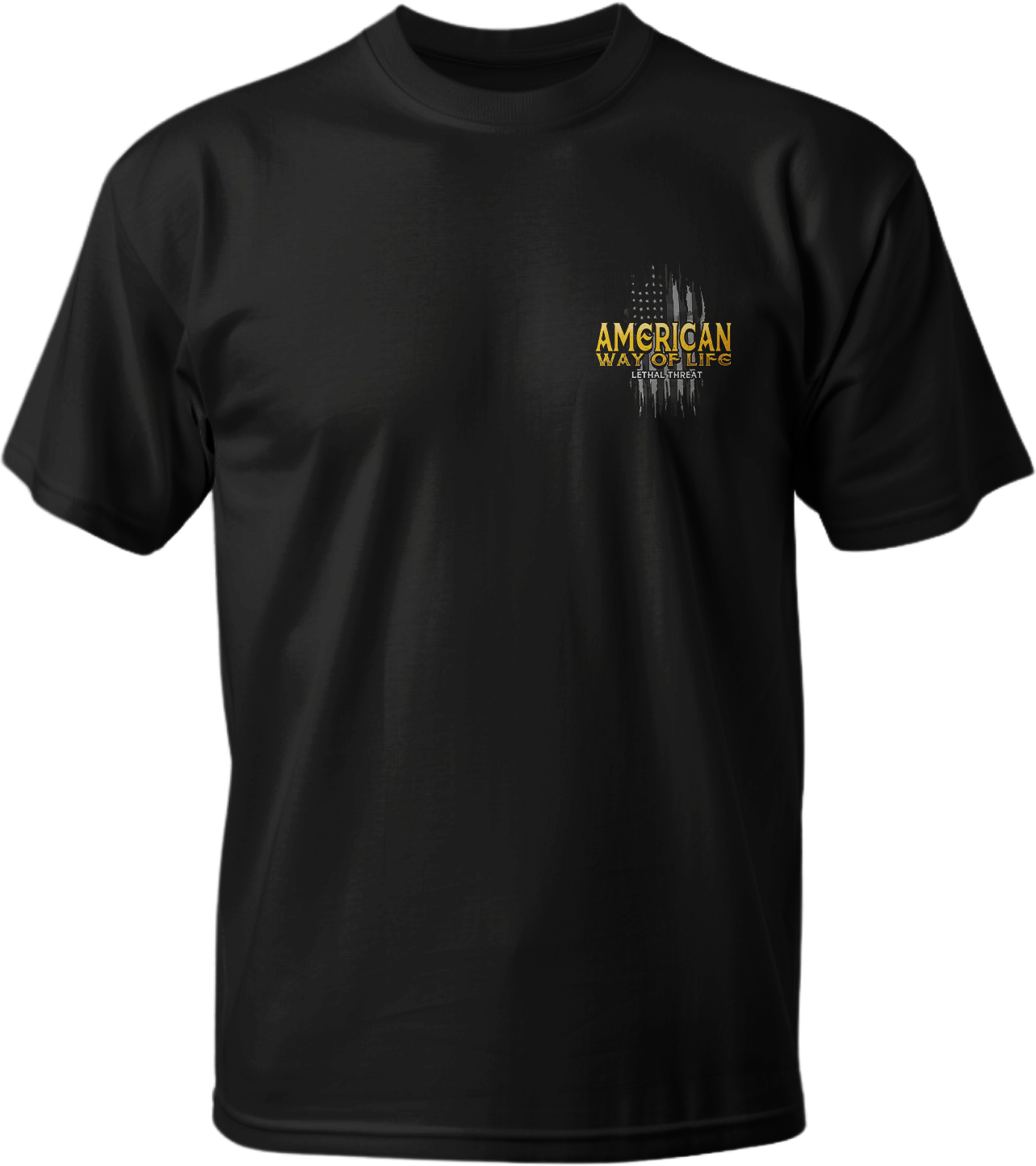 American Way of Life Men's Black T-Shirt