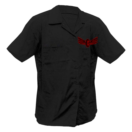 Sinners Speedway Printed Work Shirt / Shop Shirt