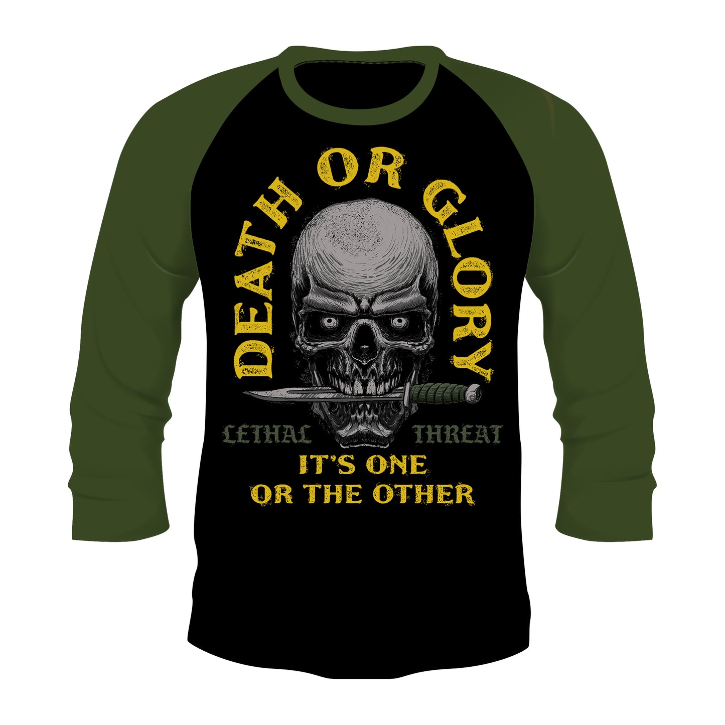 Death or Glory Raglan Baseball Shirt