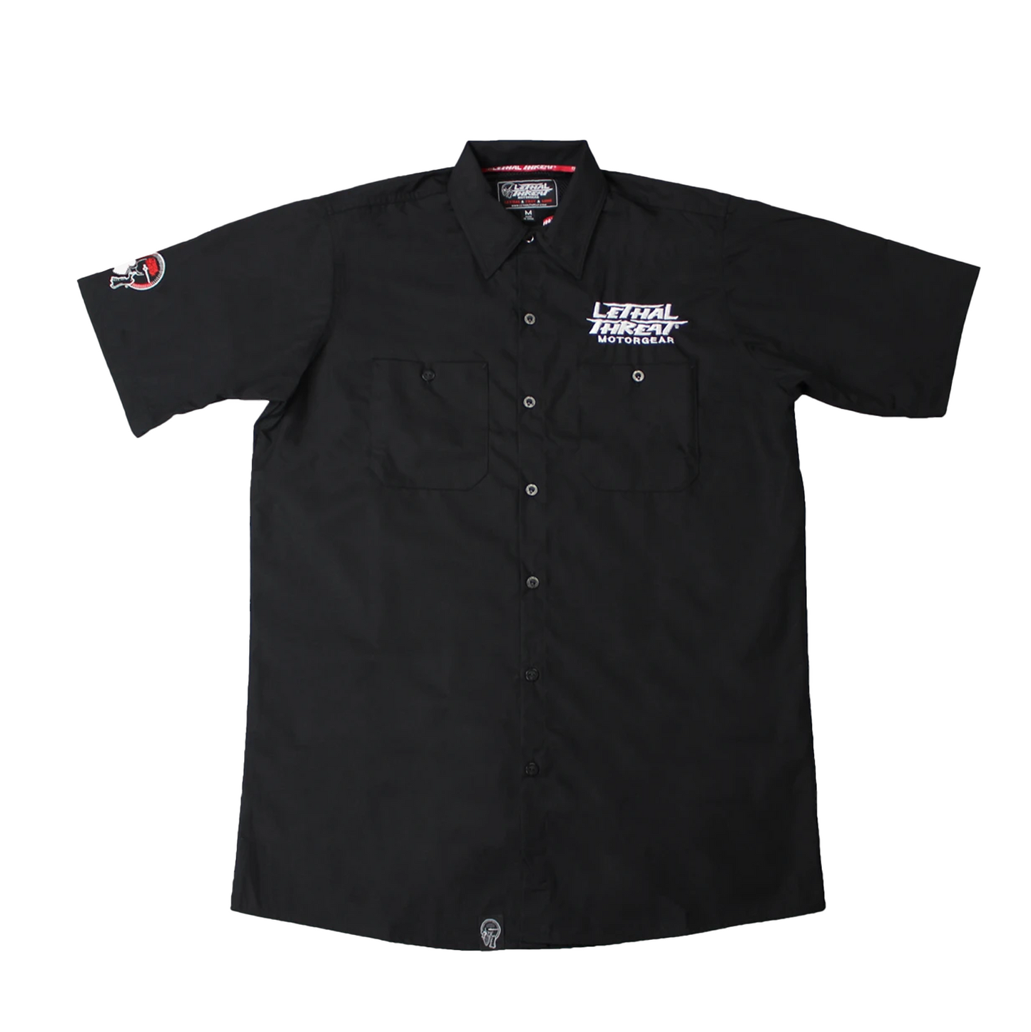 No Regrets Speed Shop Embroidered Work Shirt