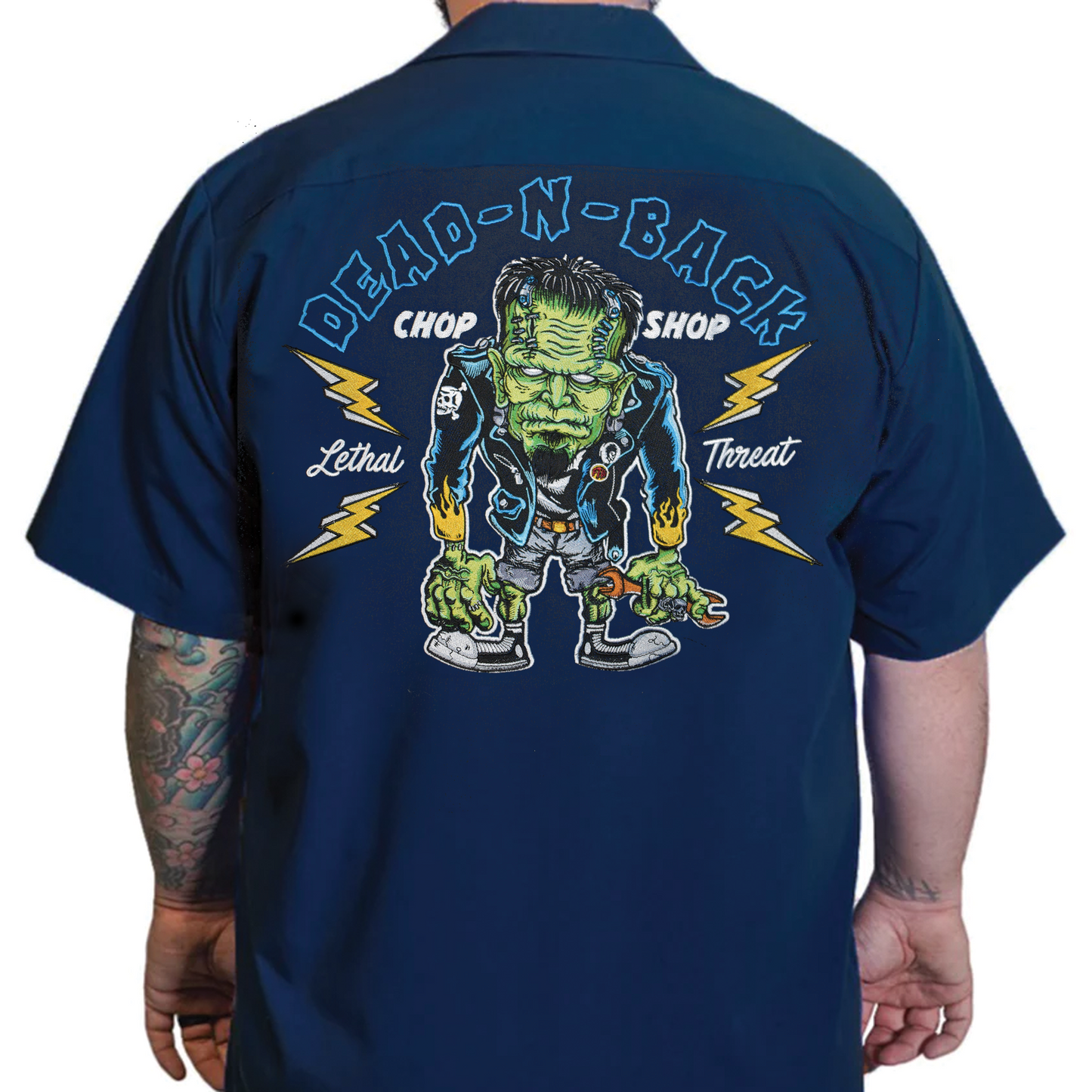 Dead N' Back Embroidered Work Shirt / Shop Shirt