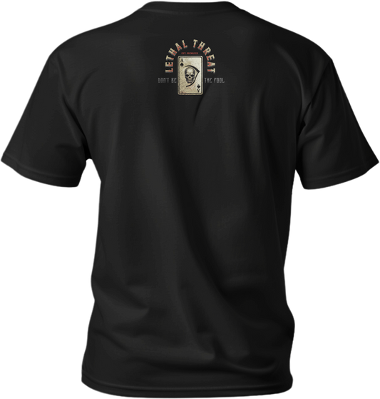 Play the Hand Jester Men's Black Tee Shirt