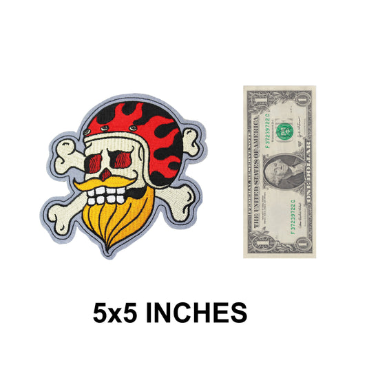 Beard Biker Patch