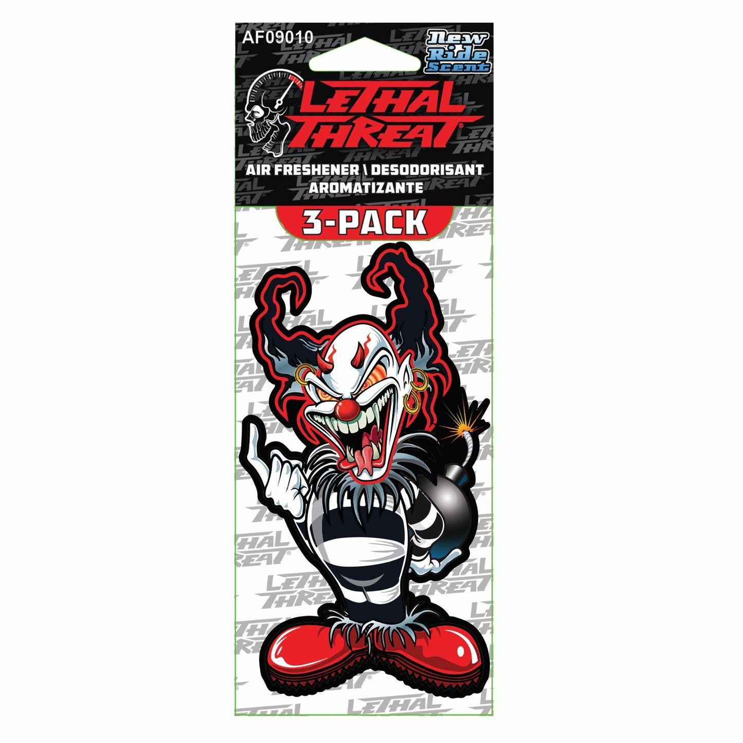 Evil Clown Paper Air Freshener 3-Pack