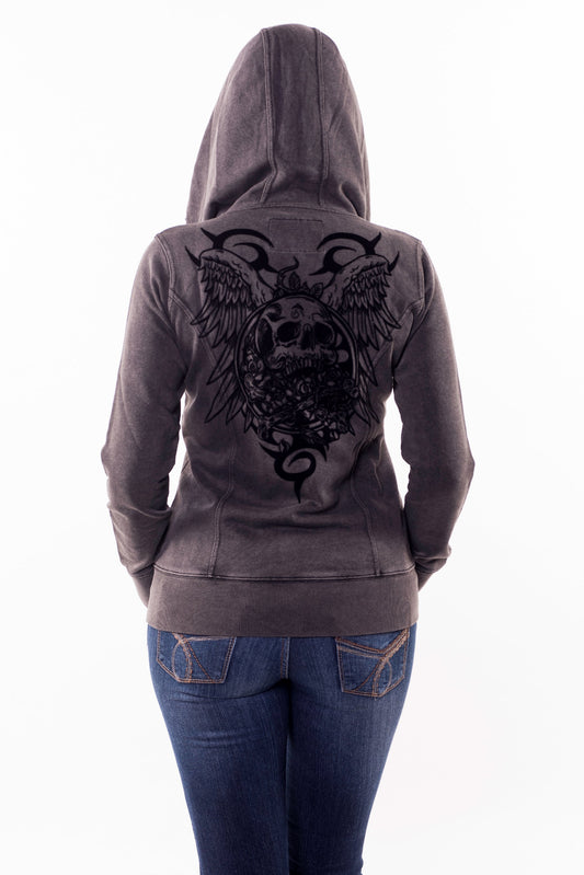 Skull N Crossbones Vintage Wash Hoodie