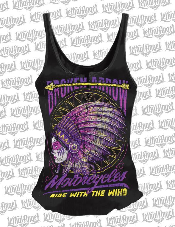 Broken Arrow Motorcycles Lace Up Tank Top