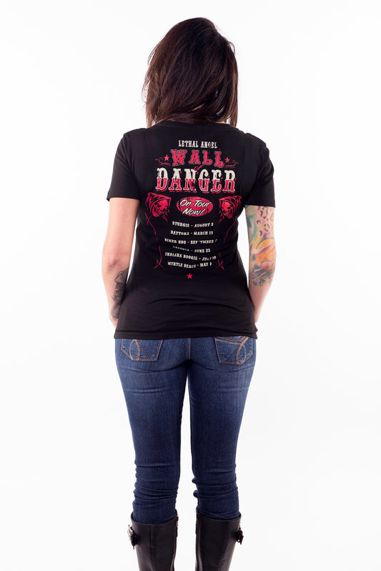 Wall Of Danger V-Neck Tee