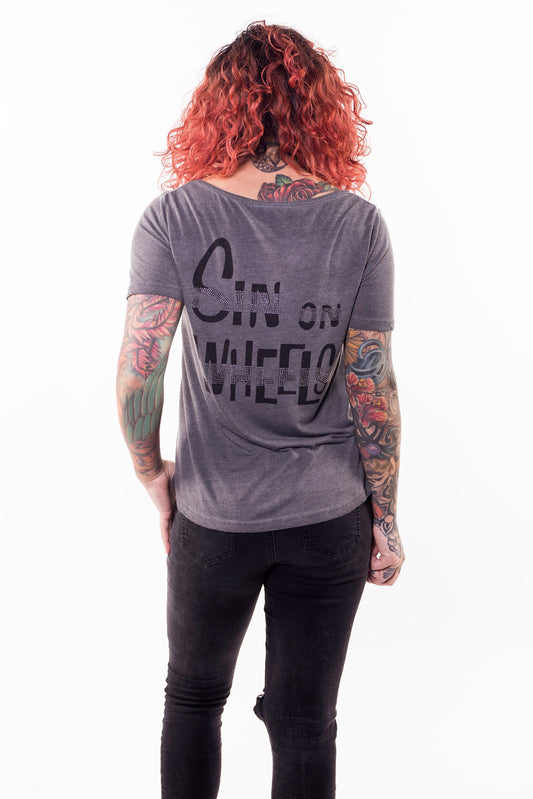 Sin on Wheels Scoop Neck Top