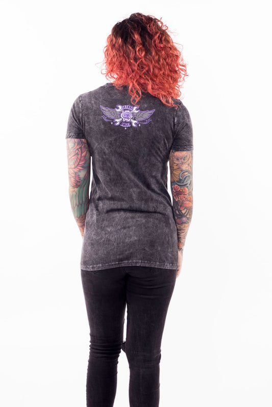 Motorcycles Over Diamonds V Neck Tee