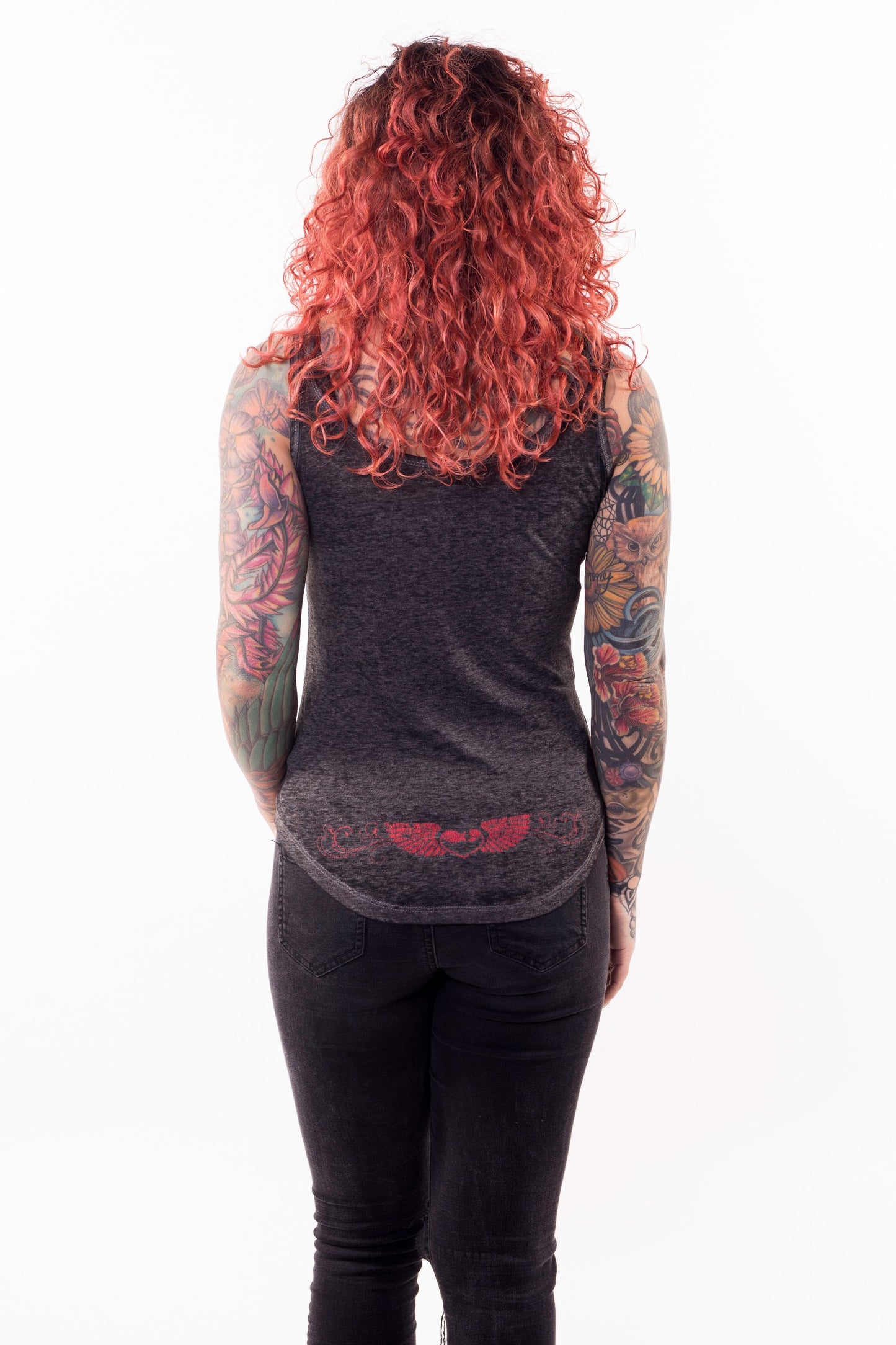 Born Free Eagle Lace Up Tank Top