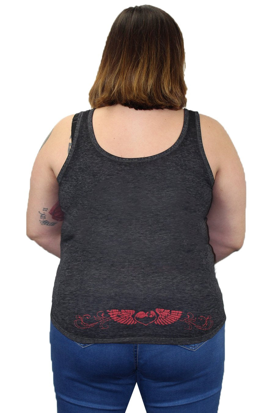 Born Free Eagle Lace Up Tank Top