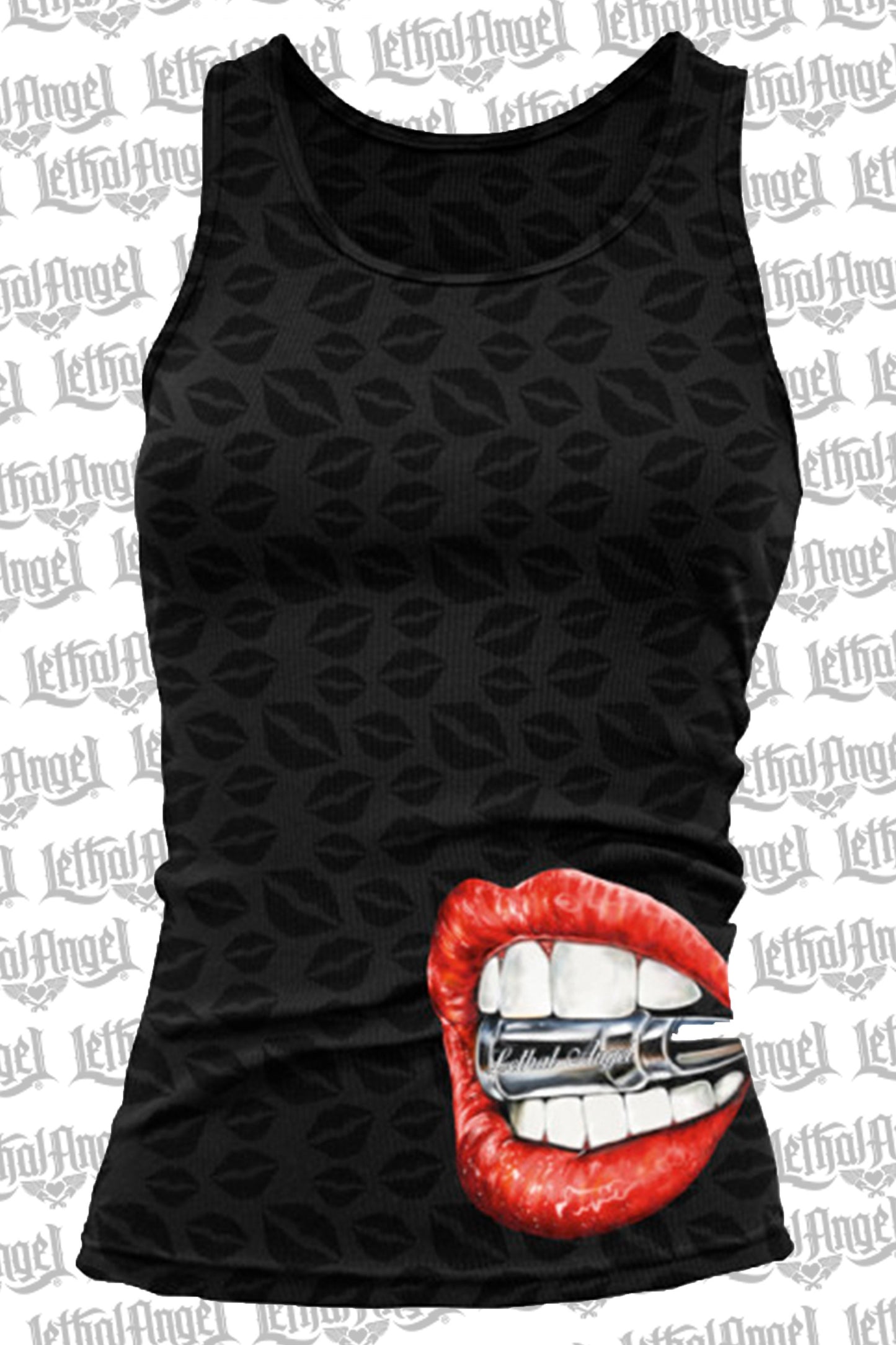 Bite the Bullet Burn Out Razor Back Tank Top