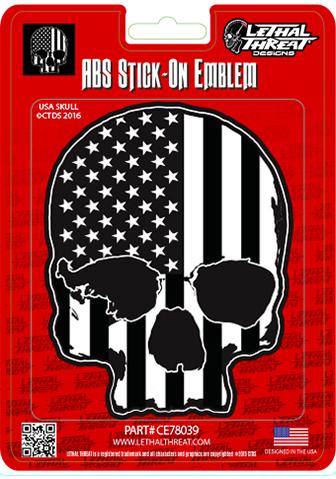 USA Skull ABS Emblem