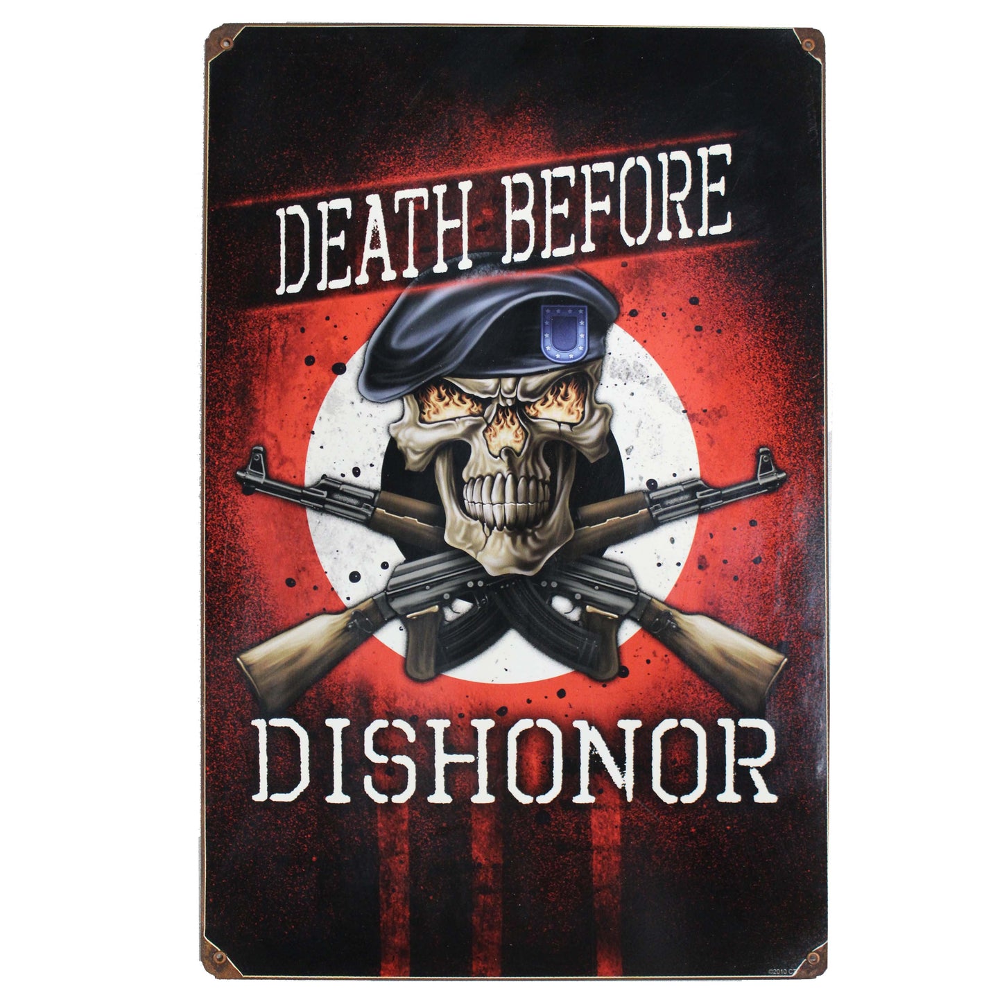 Death Before Dishonor 02 \ Vintage Metal Sign