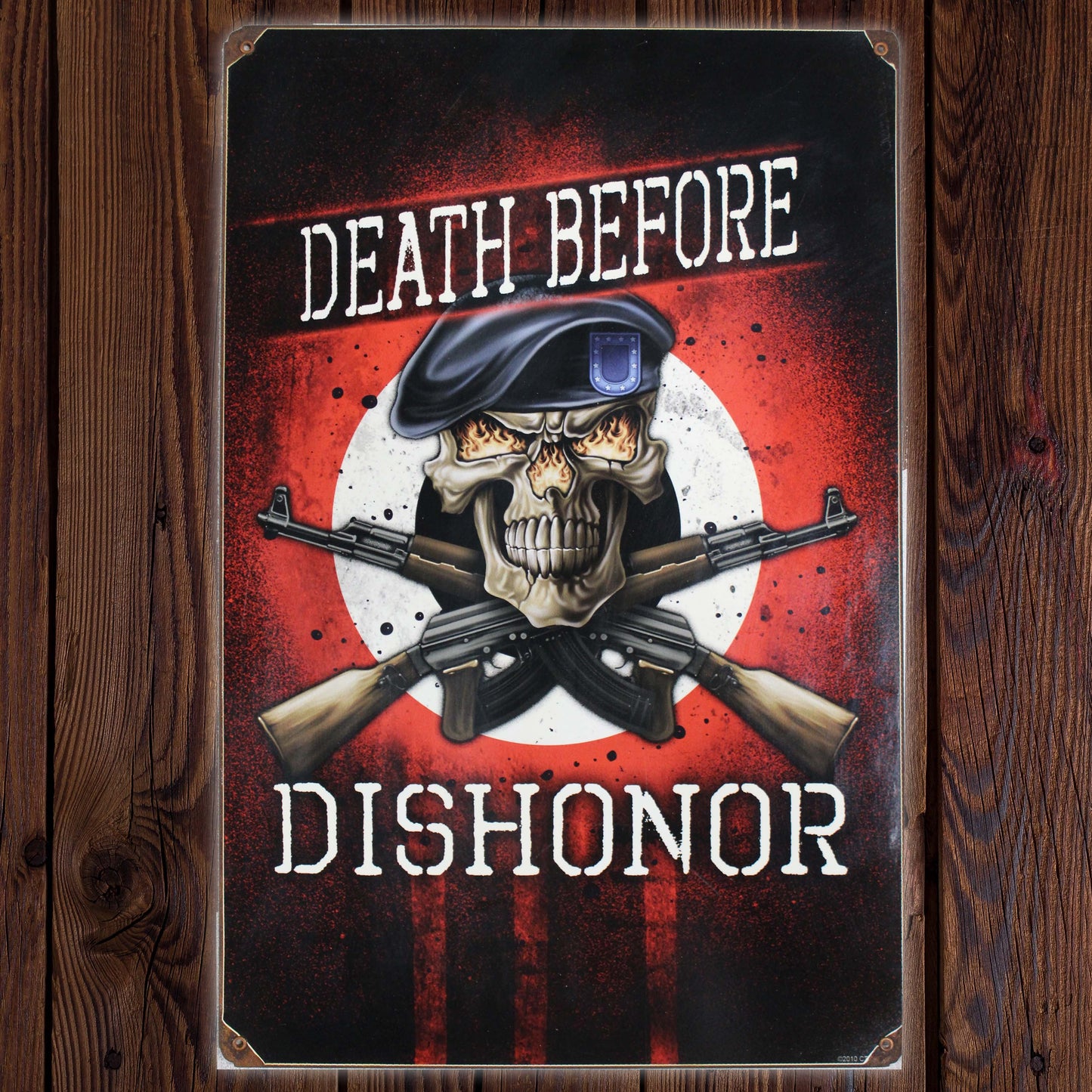 Death Before Dishonor 02 \ Vintage Metal Sign