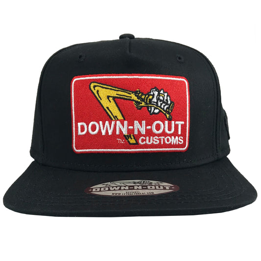 DOWN-N-OUT Flat Bill Hat