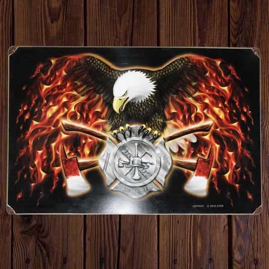 Fire Department \ Vintage Metal Sign