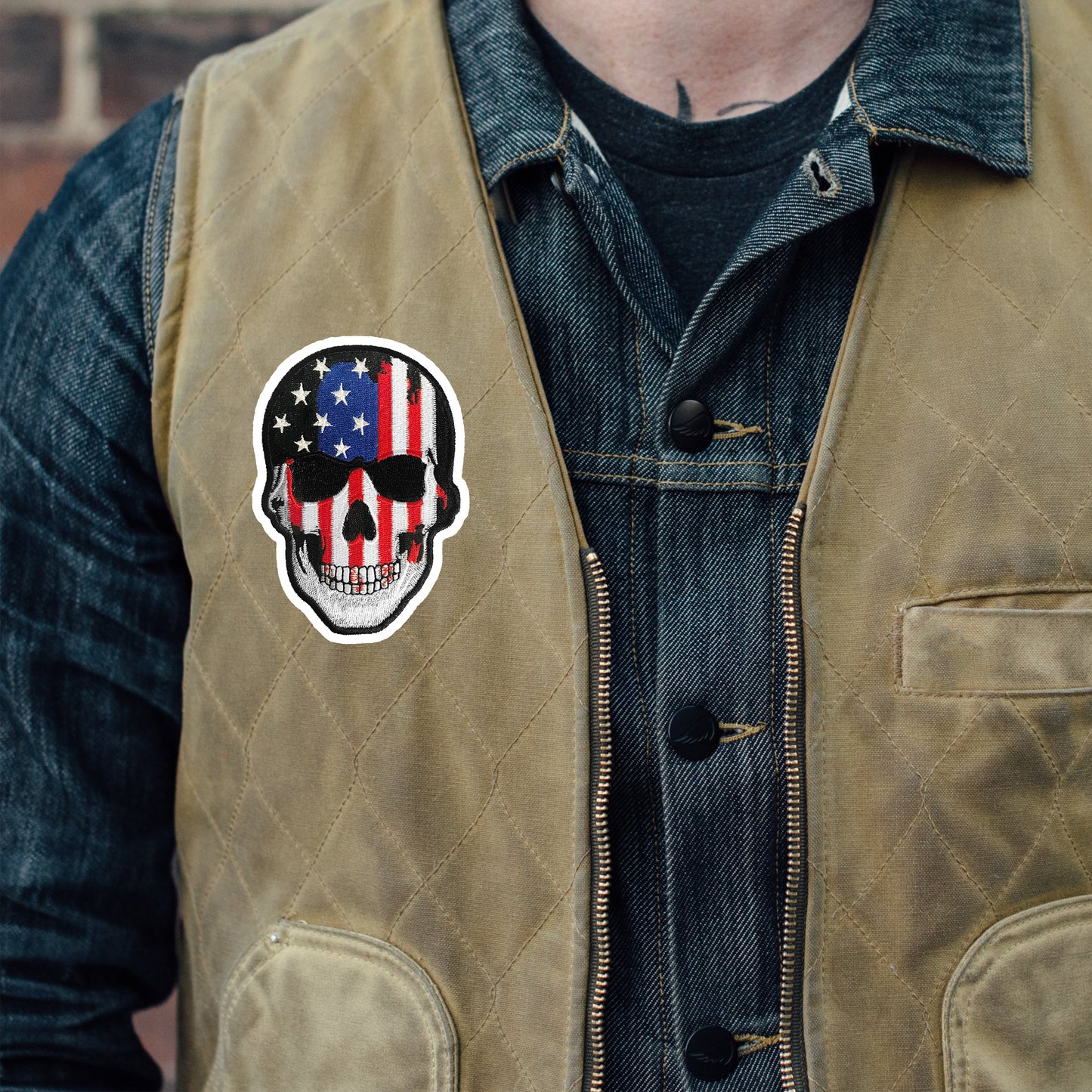 Blood N Glory USA Skull Patch