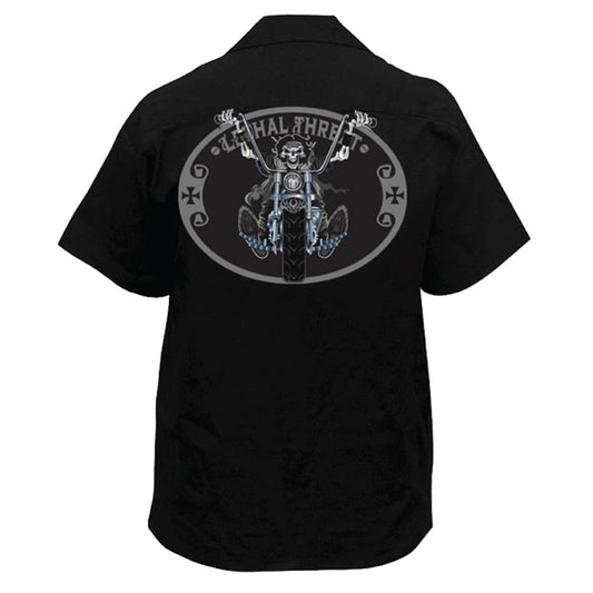 Chopper Rider Embroidered Work Shirt