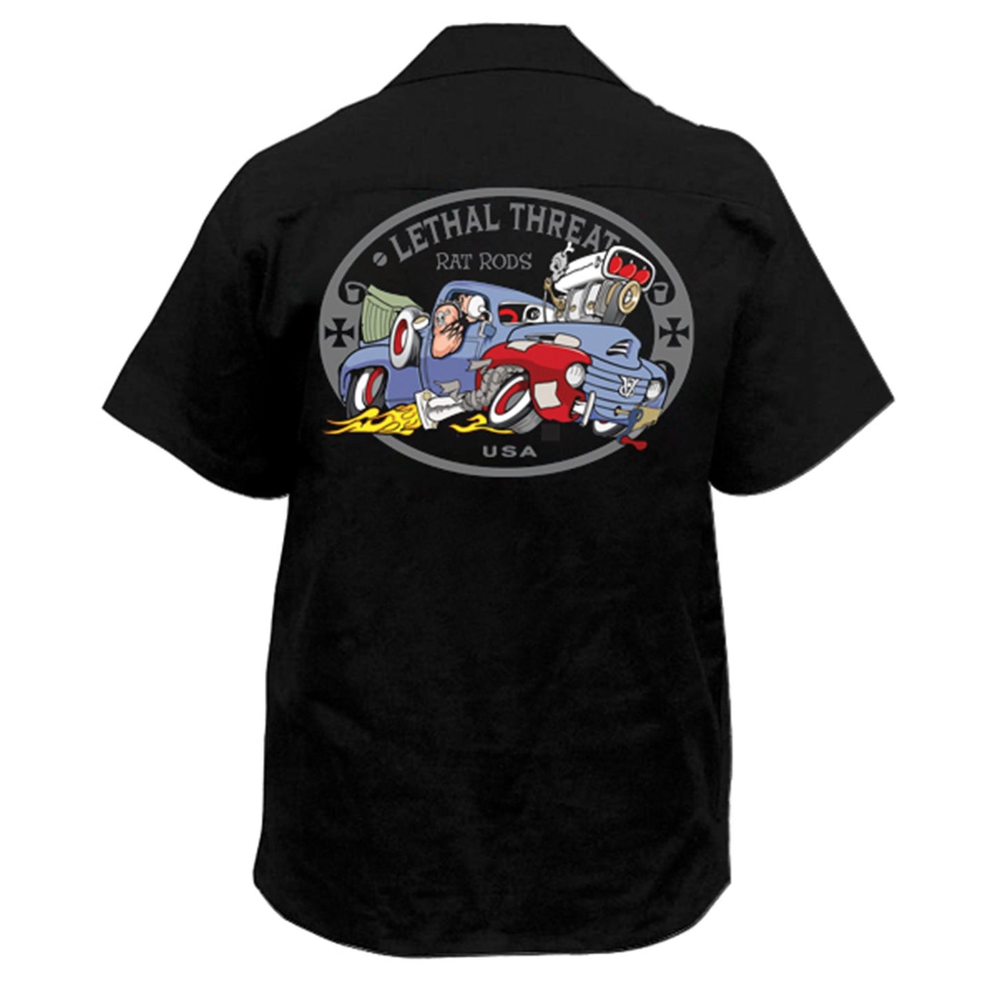 Rat Rods Blue Work Shirt