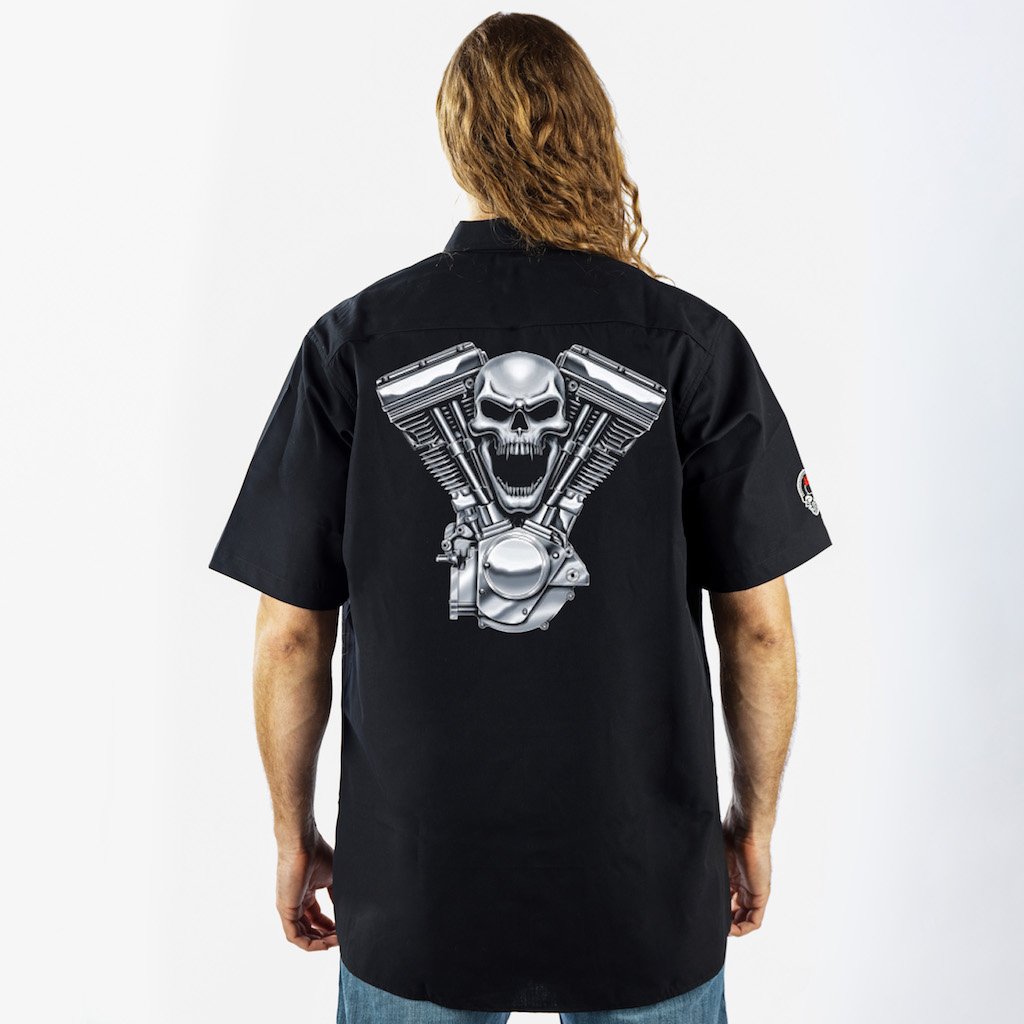 Evil Twin Engine Embroidered Work Shirt