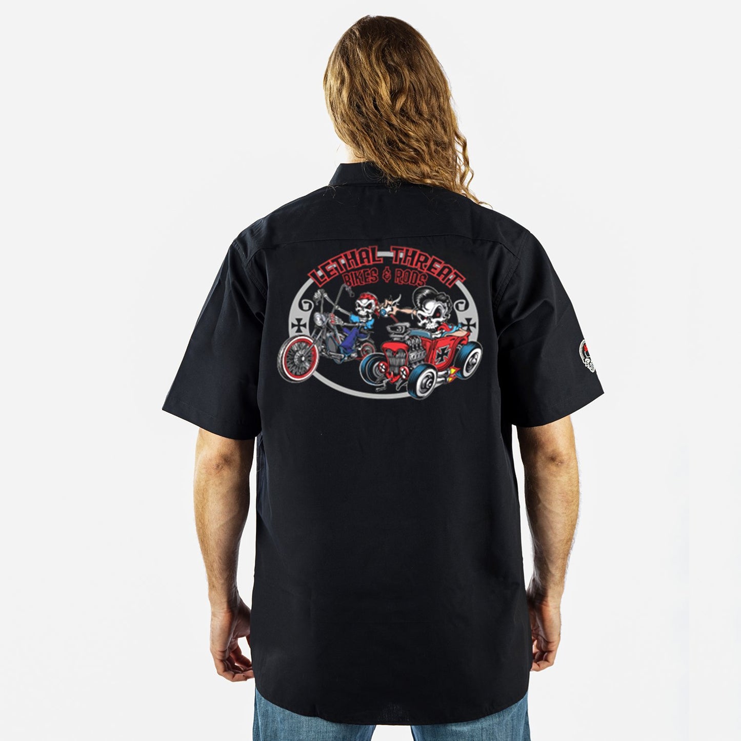 Bikes & Rods Embroidered Work Shirt