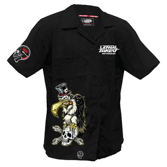 Vulture Embroidered Work Shirt
