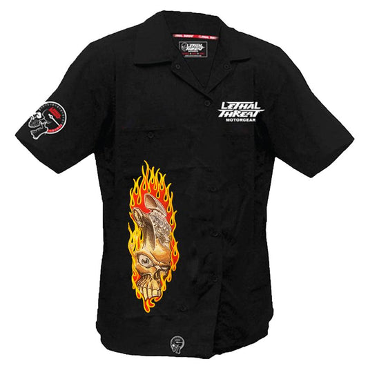 Engine Skull Rip Work Shirt