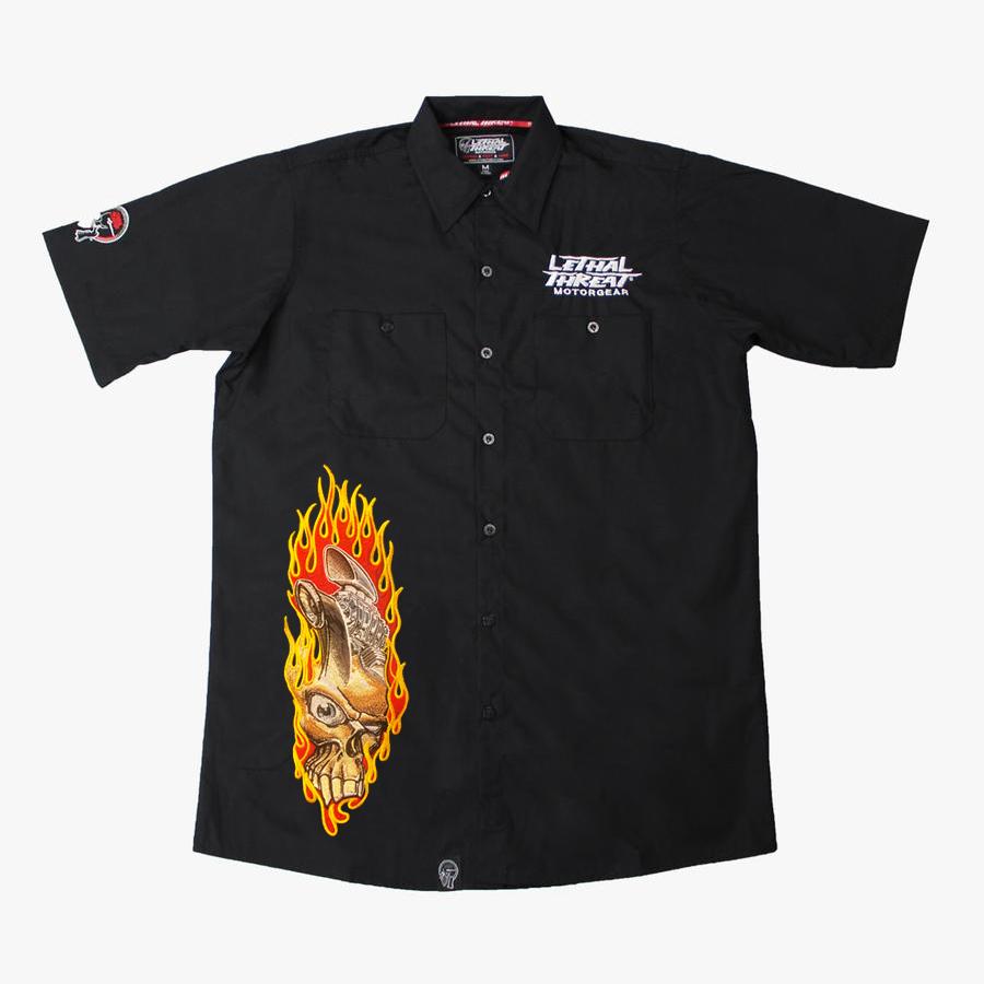 Engine Skull Rip Work Shirt