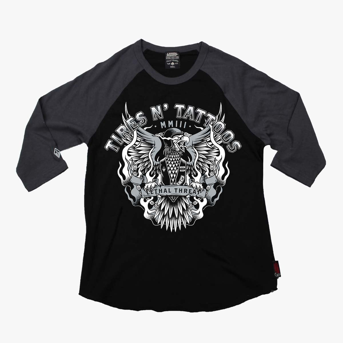 Tires N Tattoos Raglan