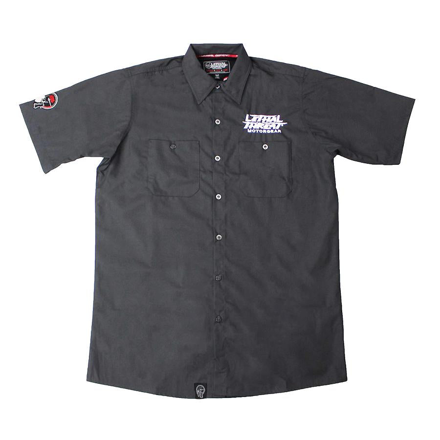 Sparkly Plugs Embroidered Work Shirt