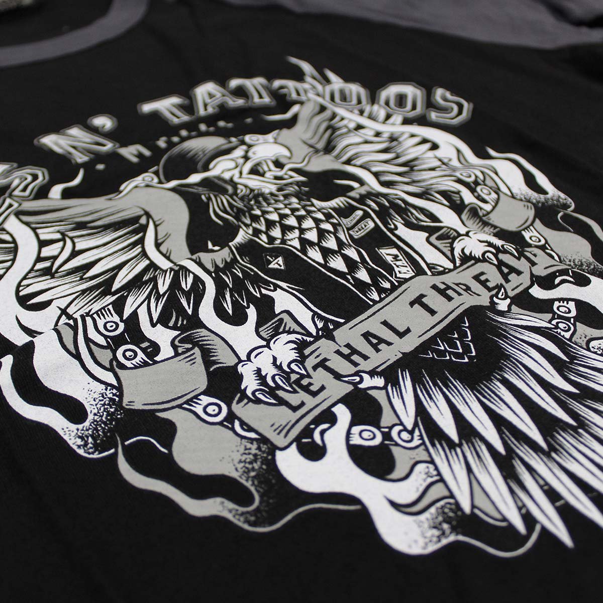 Tires N Tattoos Raglan