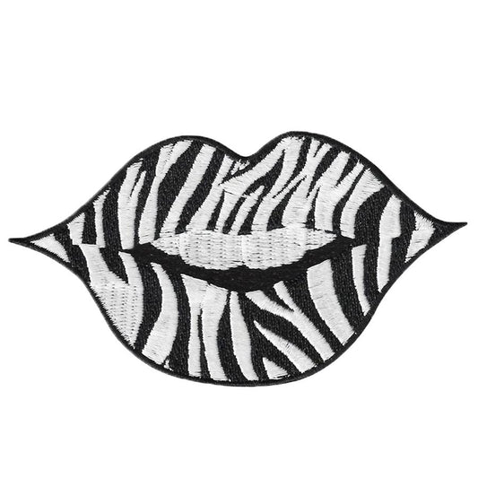 Zebra Lip Fashion Patch