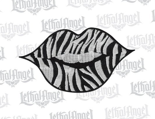 Zebra Lip Fashion Patch