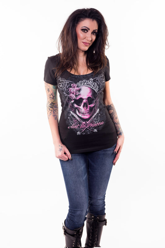 Ain’t No Princess Scoop Neck T-Shirt
