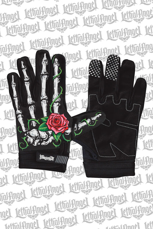 Red Rose Bones Gloves
