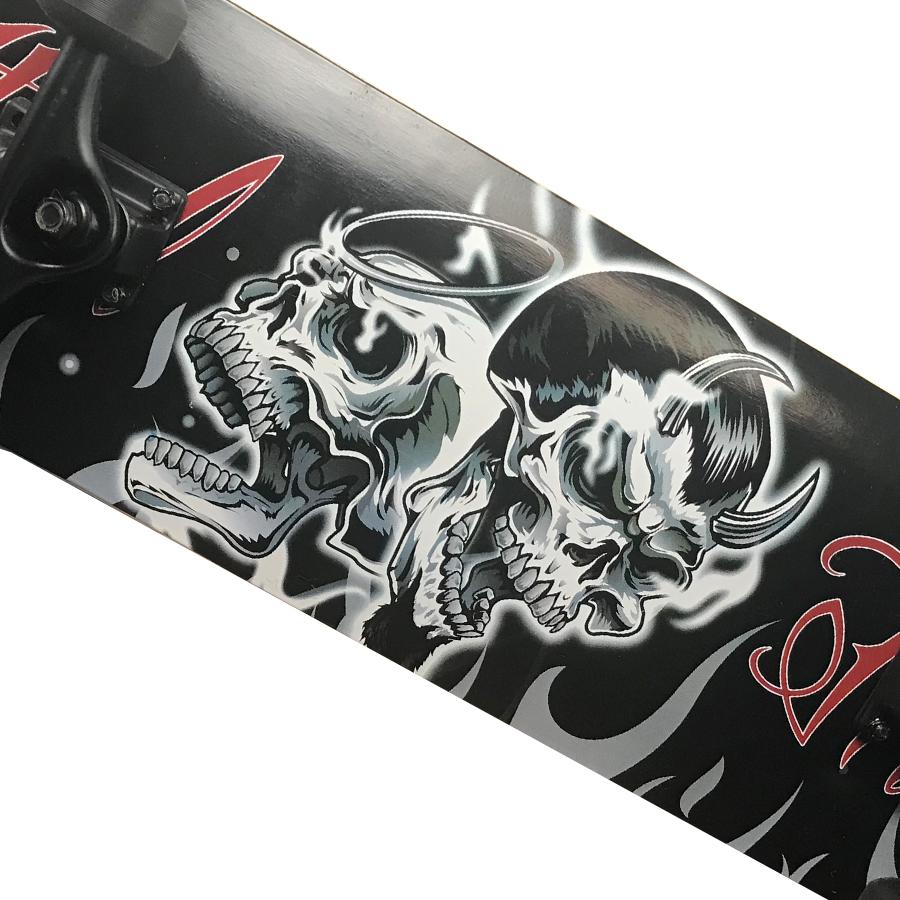 Black & White Angel and Devil Skateboard