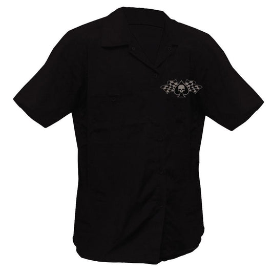 Pin up Mechanic Printed Work Shirt