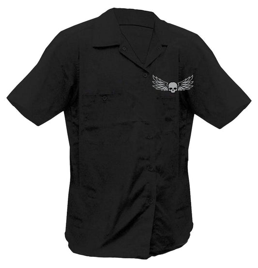 Middle Finger Screen Printed Work Shirt