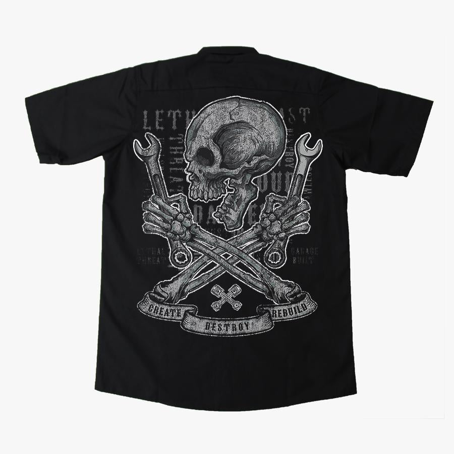 Destroy Skull Printed Workshirt