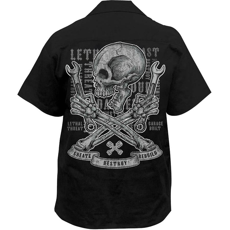 Destroy Skull Printed Workshirt
